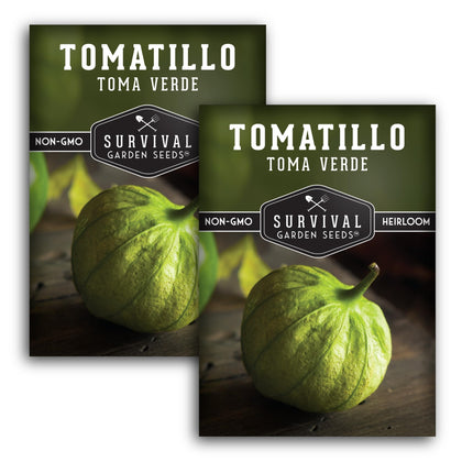 SURVIVAL GARDEN SEEDS Toma Verde seeds pack for home gardening.