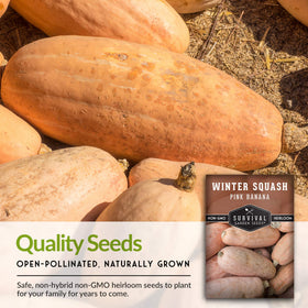 SURVIVAL GARDEN SEEDS non-GMO, untreated seeds suitable for environmentally conscious gardeners.