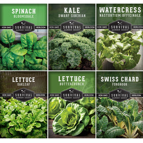 SURVIVAL GARDEN SEEDS watercress seed pack, indoor hydroponics for year-round harvest