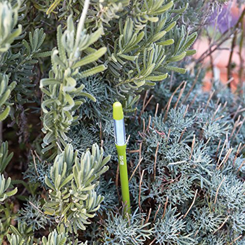 Sustee Aquameter leave-in design stays in soil for continuous monitoring.