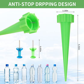 Close-up of SusuBee spikes attached to a bottle neck for easy setup