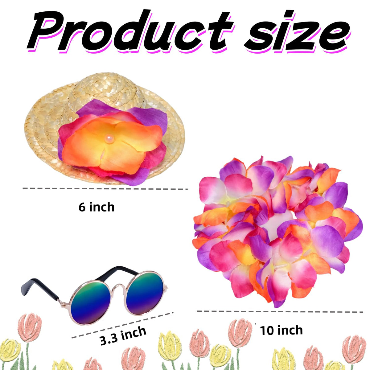 Susuling Hawaiian goose lei adds vibrant, easy-to-secure tropical color.