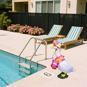 Susuling lawn goose display ready for outdoor porch or garden scenes.