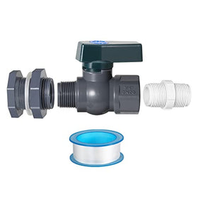 Suswillhit rain barrel spigot kit front view with quick-connect design for easy setup