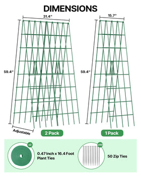 Suteck A-Frame cucumber trellis folded-storage for compact off-season storage
