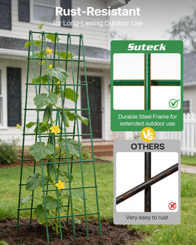 Suteck A-Frame two-pack setup fits raised beds and patios