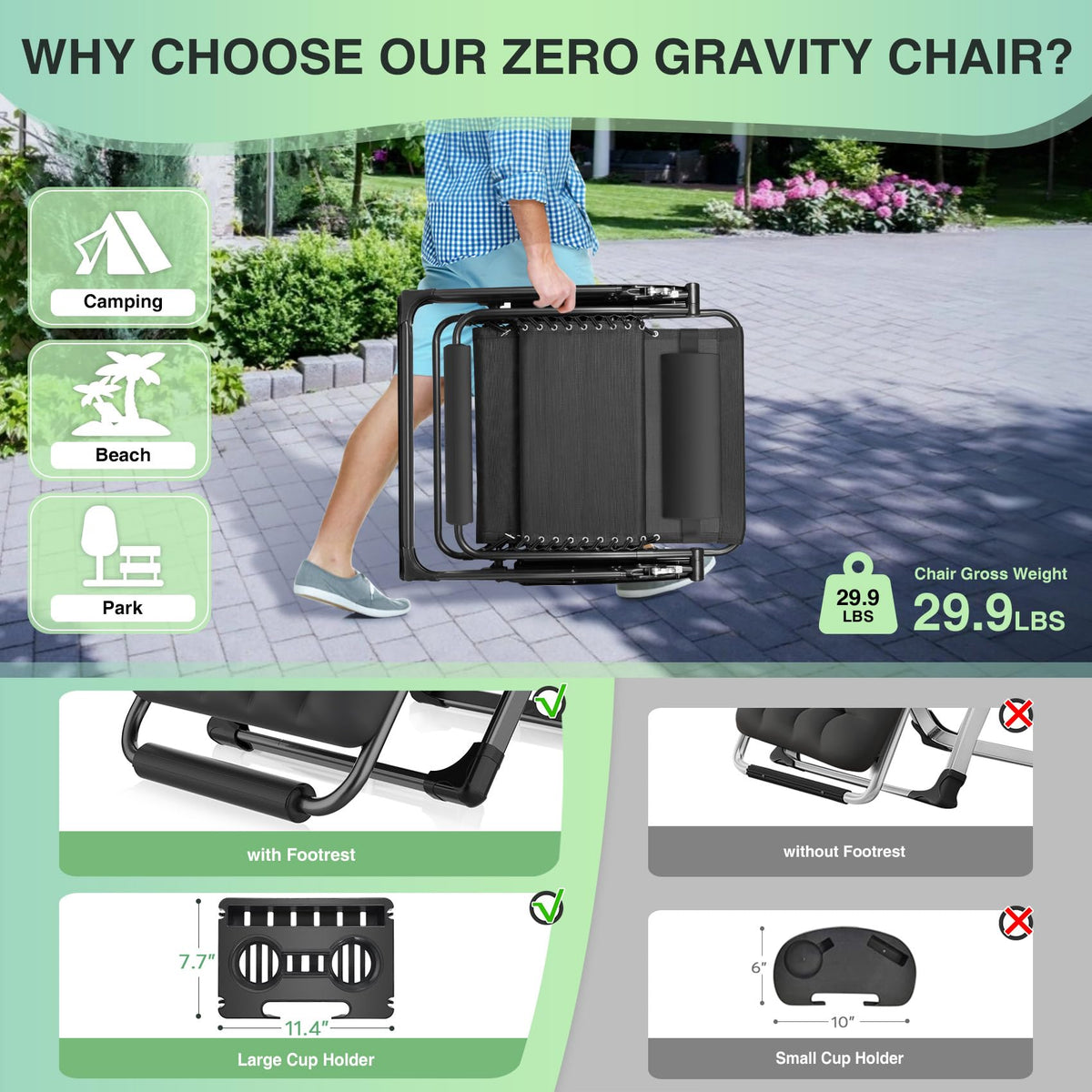 Suteck ergonomic design reduces shoulder and back tension