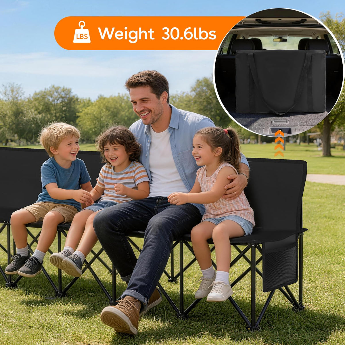 Suteck folds flat for easy storage and includes carry bag.