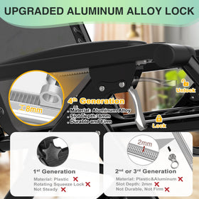 Suteck fourth-generation lock eases angle adjustment for effortless comfort