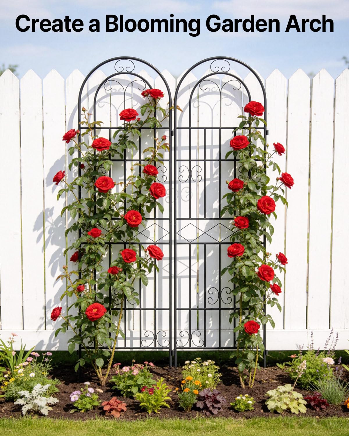 Suteck Garden Trellis outdoor weatherproof finish resists rain and sun.