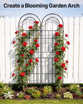 Suteck Garden Trellis outdoor weatherproof finish resists rain and sun.