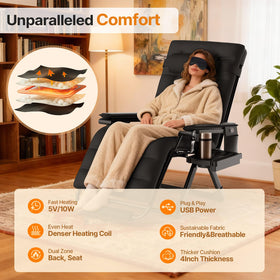 Suteck chair cushion detail highlighting 4-inch plush cushion