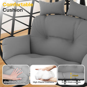 Suteck indoor outdoor setup with modern egg chair