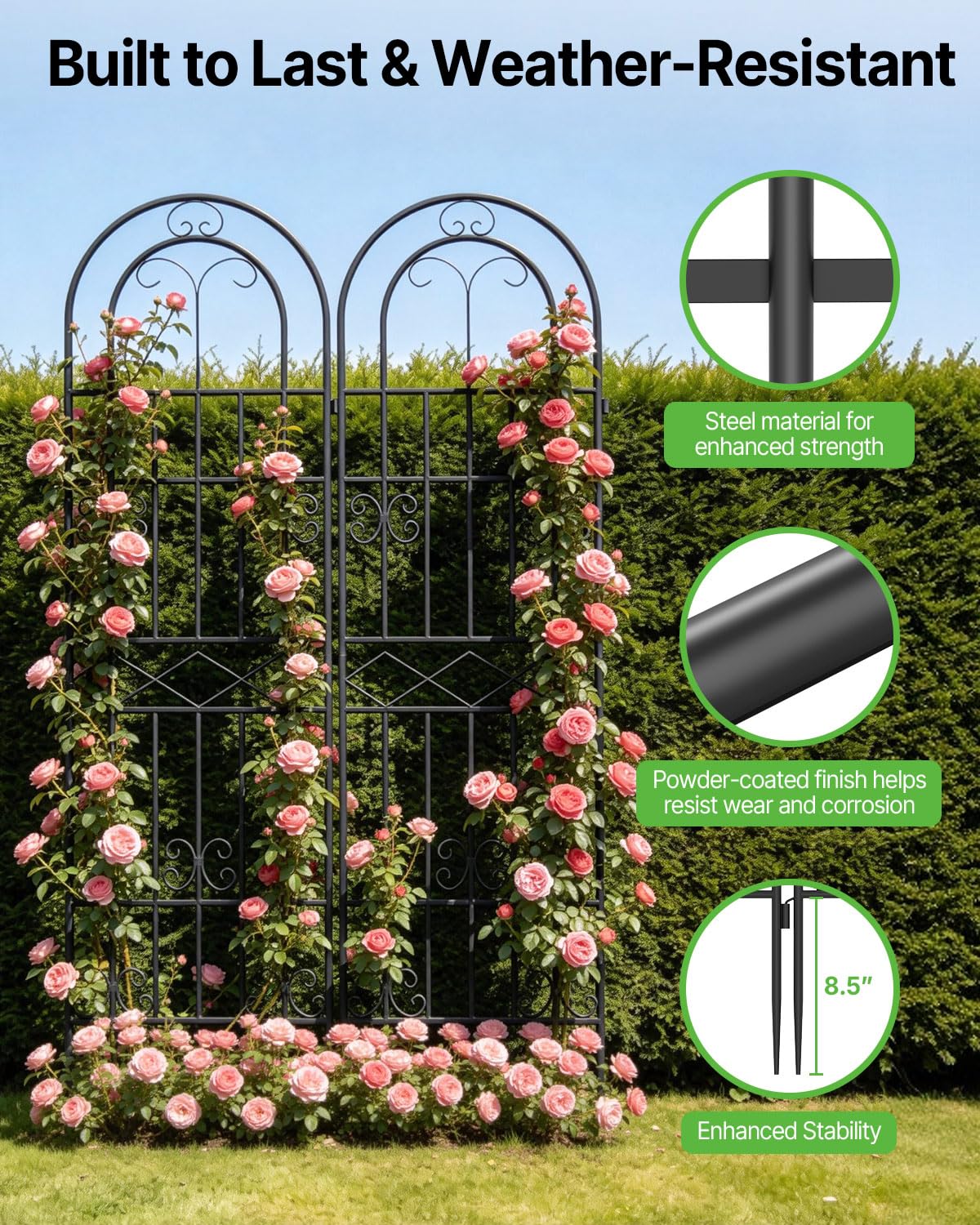 Suteck Includes plant ties for easy growth training.