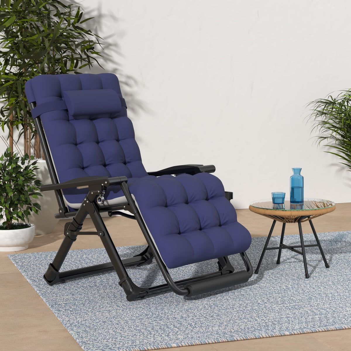 Suteck Oversized Zero Gravity Chair with 40mm steel frame for stability