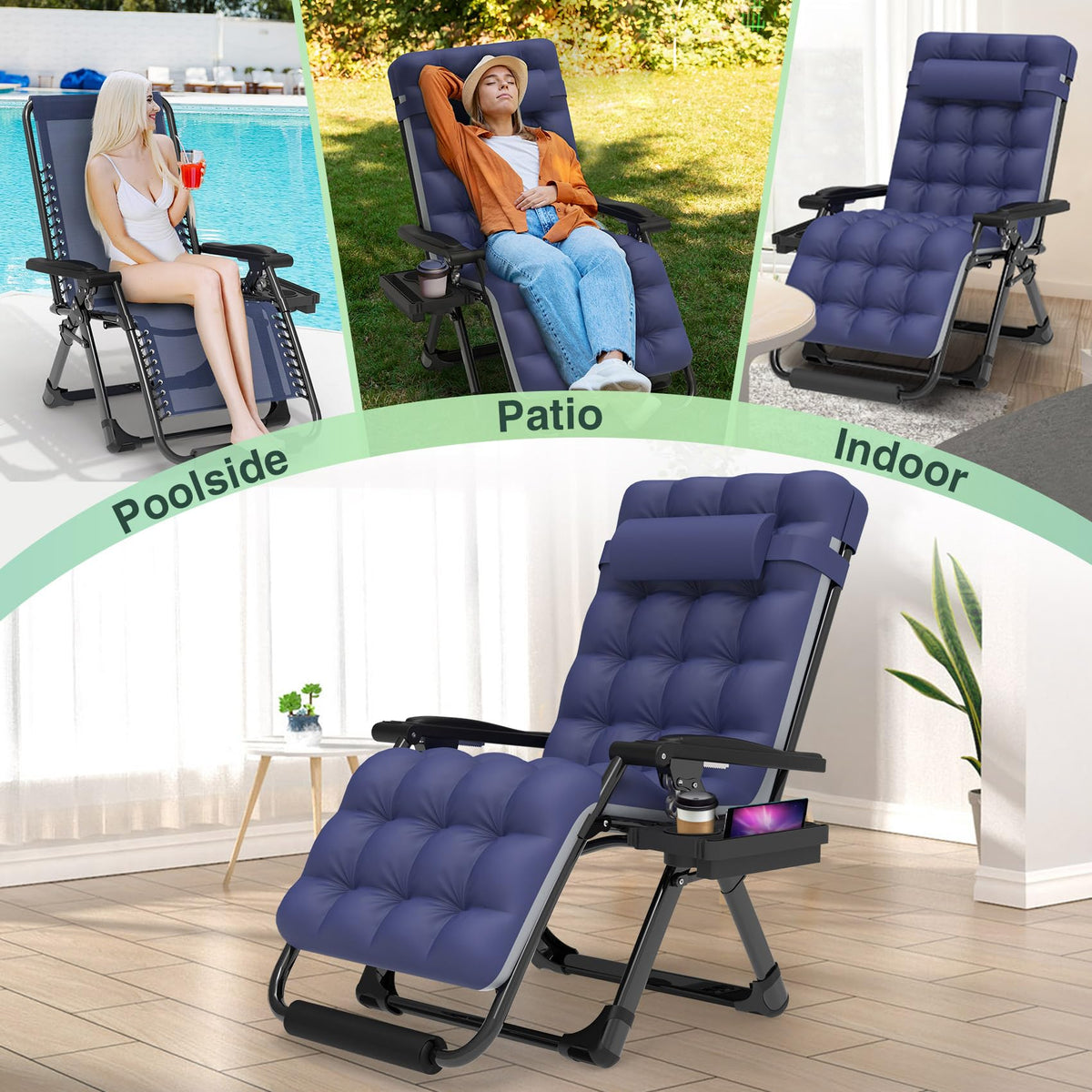 Suteck poolside or beach relaxation chair for sunny days