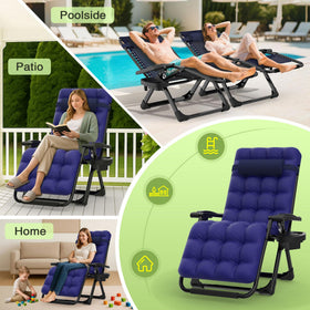 Suteck zero gravity chair with ergonomic design for relaxed posture.