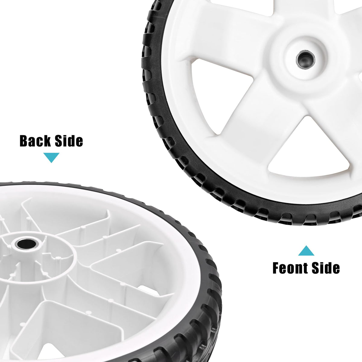 Sutmorly rear wheel installation with socket wrench for quick DIY replacement.