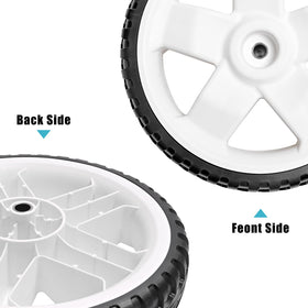 Sutmorly rear wheel installation with socket wrench for quick DIY replacement.
