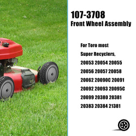Sutmorly 8-inch front wheel for Toro compatible with multiple Super Recycler models