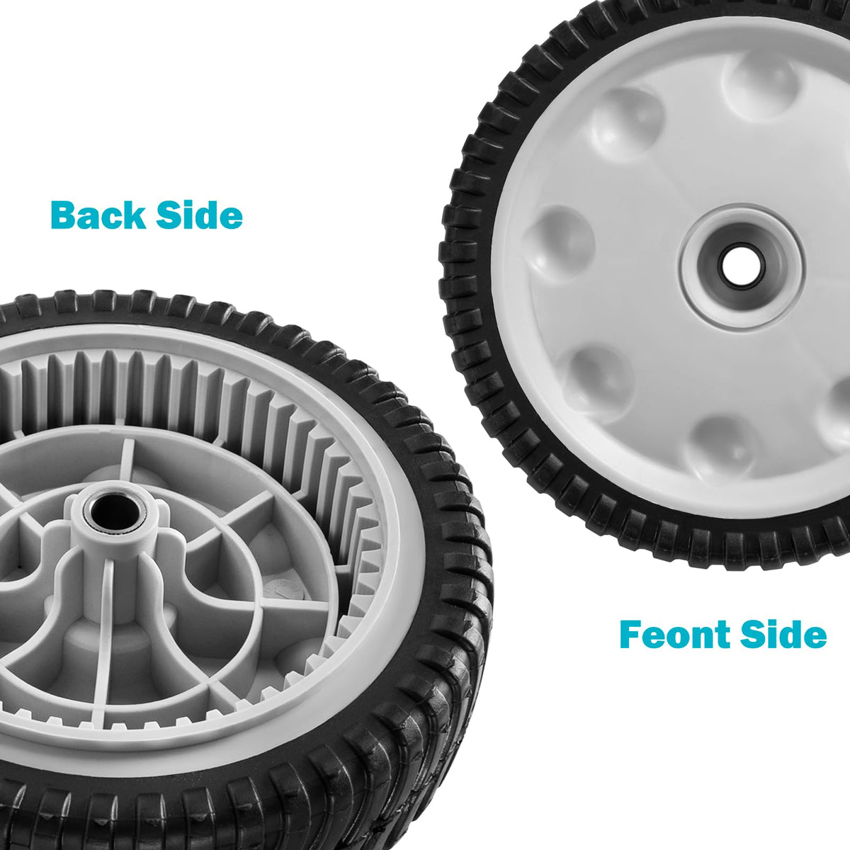 Sutmorly gray front wheel set adds reliable performance