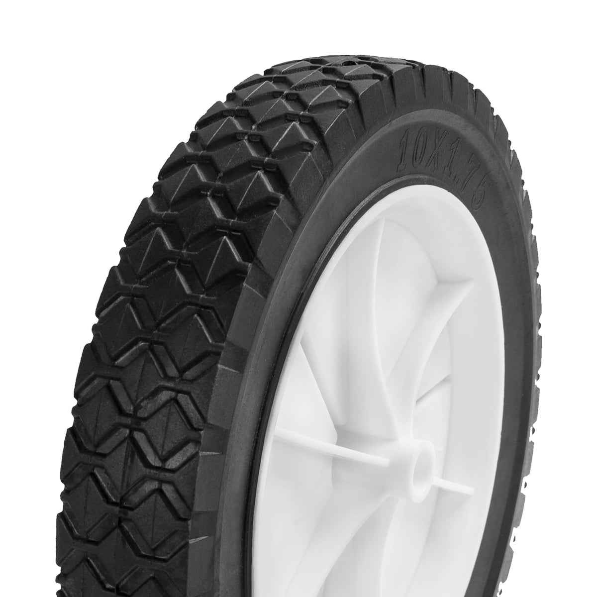 Sutmorly wheels mounted on a hand truck for smooth transport in yard work