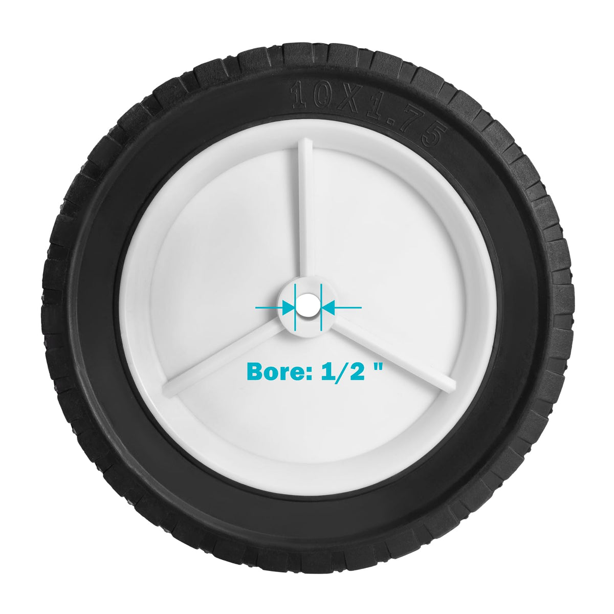 Sutmorly hub offset plastic wheel highlighting durable hub design