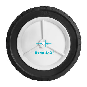Sutmorly hub offset plastic wheel highlighting durable hub design