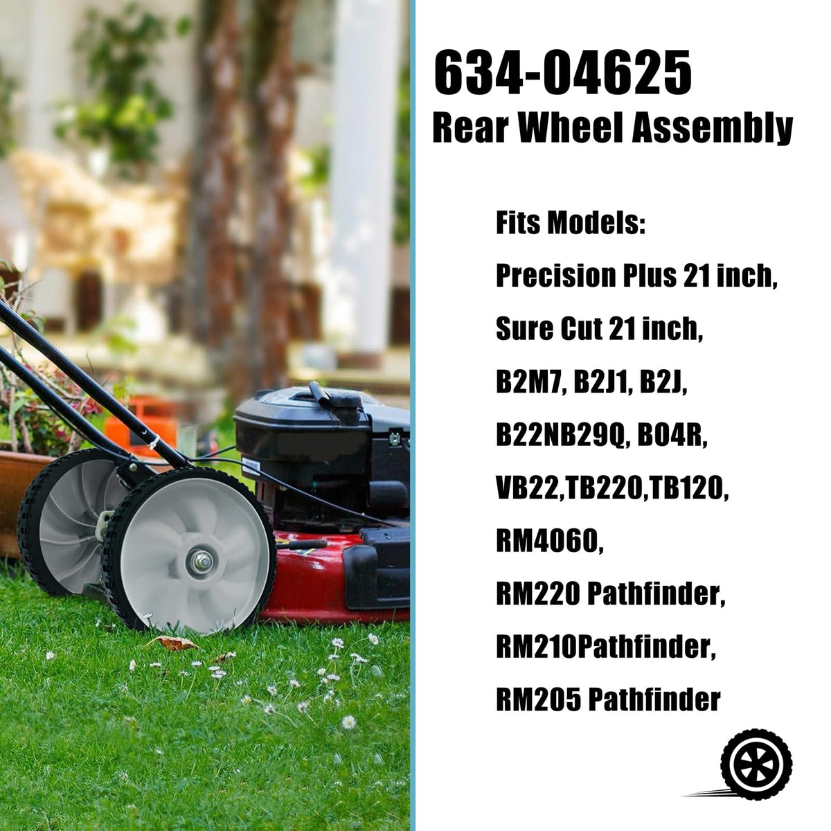 Sutmorly nylon hub with 1/2 inch bore ensures secure fit.