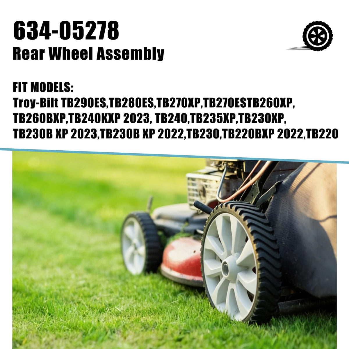 Sutmorly packaging includes two wheels for fast replacement