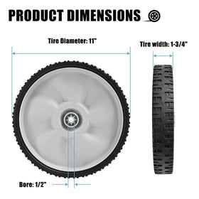 Sutmorly puncture-resistant wheel tire for durable mowing sessions.