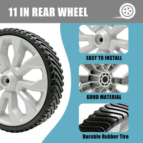 Sutmorly rear wheel bore 1/2 inch ensures secure hub fit and smooth rotation