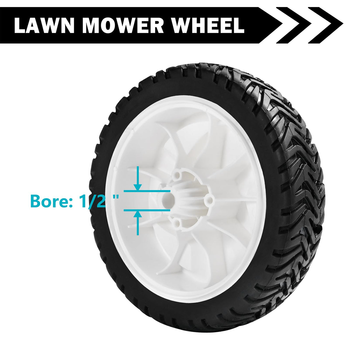 Toro front wheel 8 inch two-pack, durable replacement part.