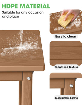 SUUNYN 17-inch compact side table on balcony, space-saving and versatile