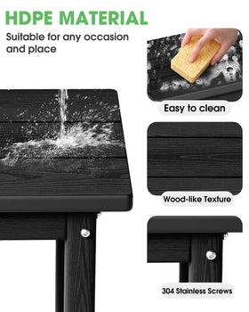 SUUNYN compact patio side table fits small decks with a sleek look