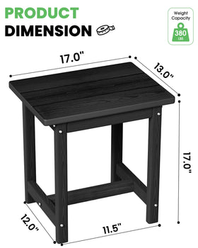 SUUNYN easy-clean, low-maintenance table keeps outdoor spaces tidy
