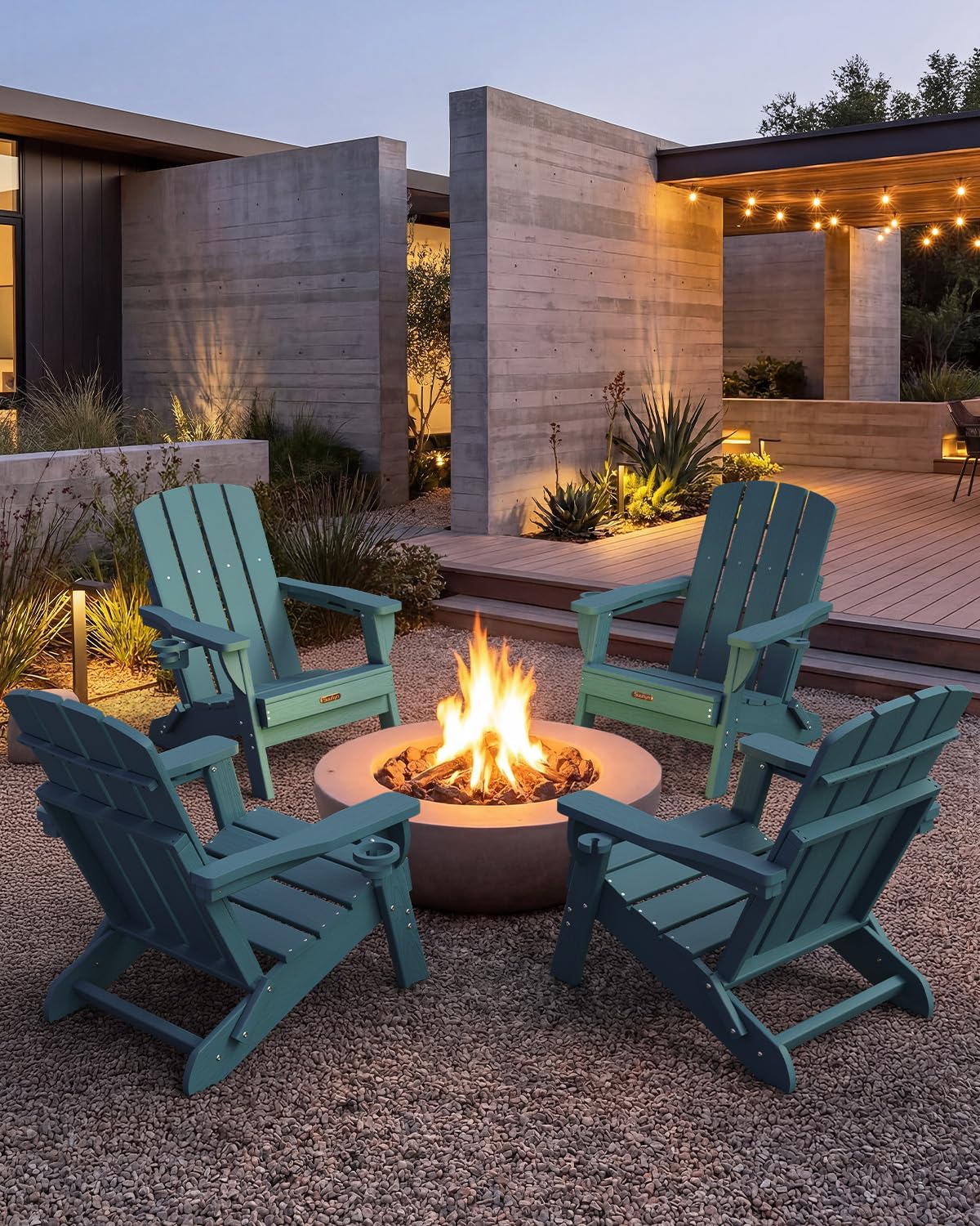 SUUNYN durable outdoor chair suitable for patio, garden, or fire pit areas