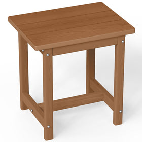 SUUNYN outdoor side table ready for easy assembly on a patio