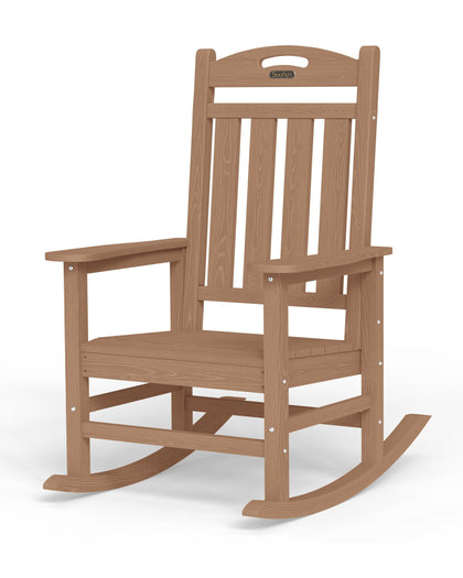 SUUNYN oversized rocker high back supports the spine for comfortable lounging.