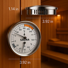 Suvast hygrometer dial displays humidity for ideal steam balance