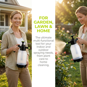 Suwimut easy pressurization with built-in pump for quick sprays.