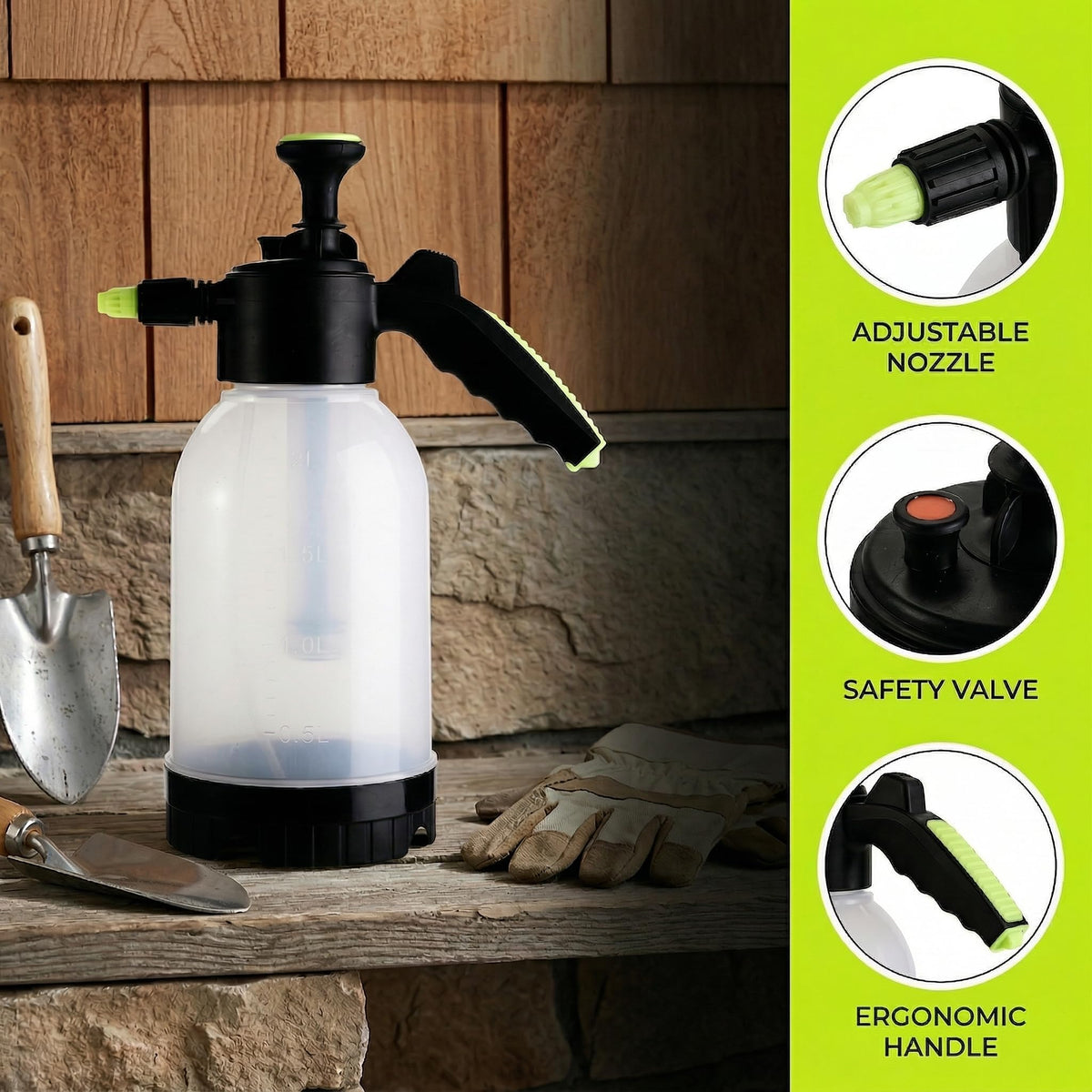 Suwimut safety valve prevents overpressure during use.