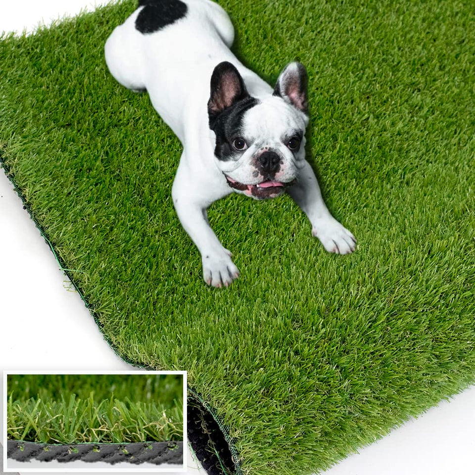 SUWUYUE artificial grass 4x5ft roll for a lush patio setup