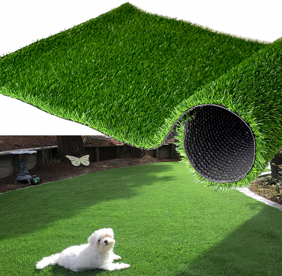 SUWUYUE artificial grass dog mat with 0.7 inch turf for pet comfort