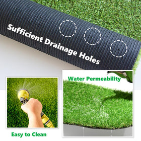 SUWUYUE outdoor rug on patio setup, durable for everyday use.