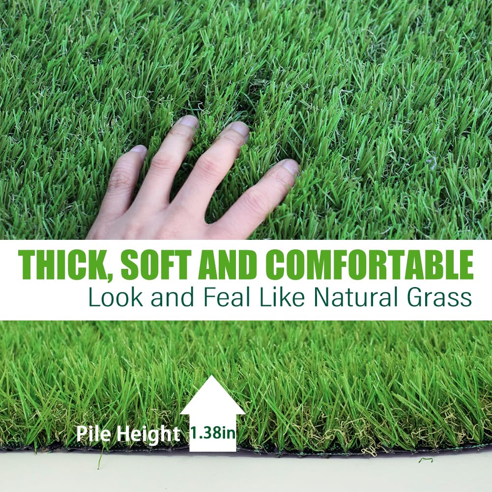 SUWUYUE pet-area turf creates a safe play space with quick-drain design