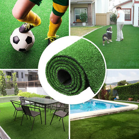 SUWUYUE easy-clean fake grass makes cleanup simple.