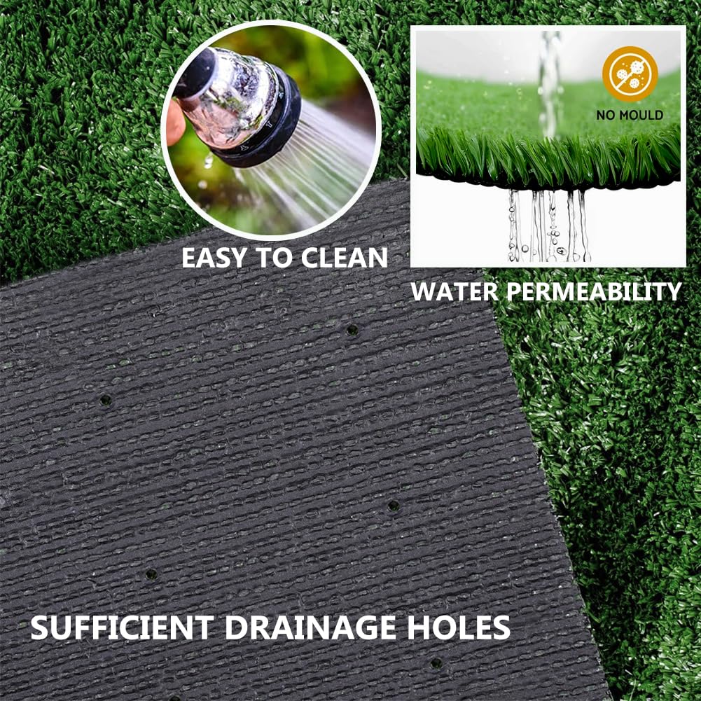 SUWUYUE soft astro turf close-up shows lush pile for gardens.