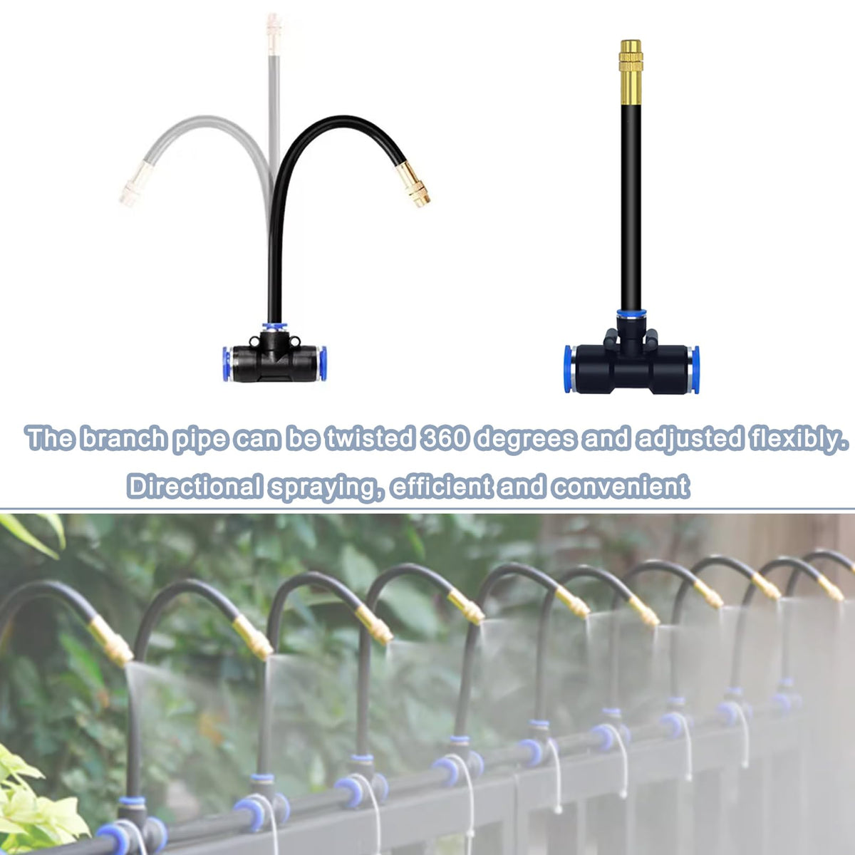 Suyeah 360-degree bendable nozzle enables precise watering coverage