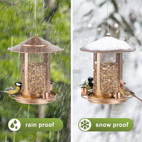 Suyue Y bird feeder seal and mesh for keeping seed dry and clean.